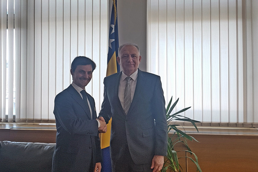 Predsjedatelj Doma naroda Bariša Čolak razgovarao sa novoimenovanim veleposlanikom Italije u BiH